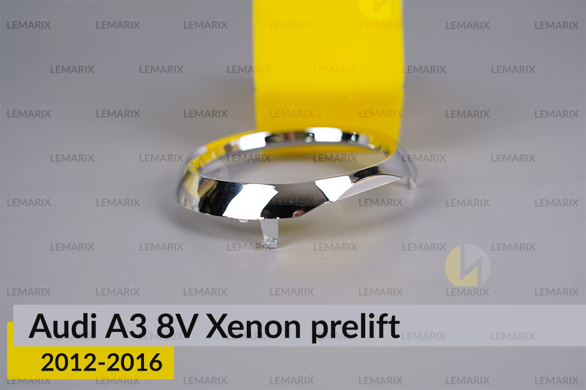 Хромоване кільце маски лінзи Audi A3 8V Xenon (2012-2016) дорест праве