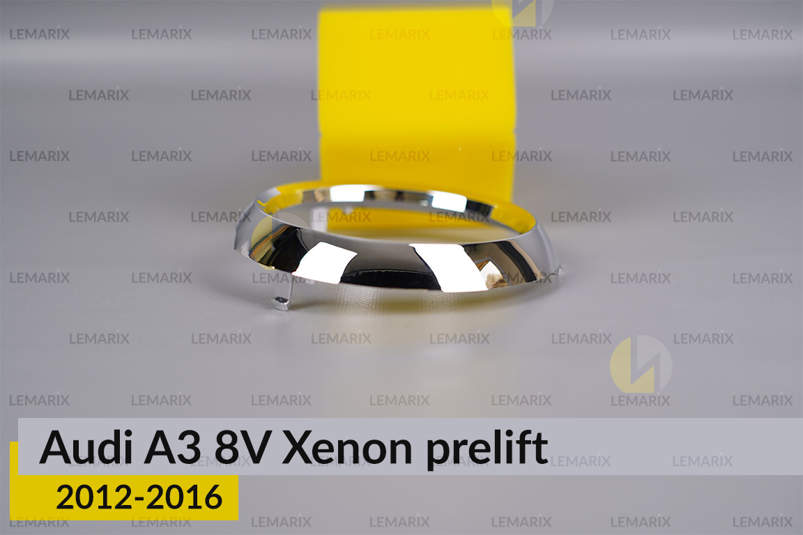 Хромоване кільце маски лінзи Audi A3 8V Xenon (2012-2016) дорест праве