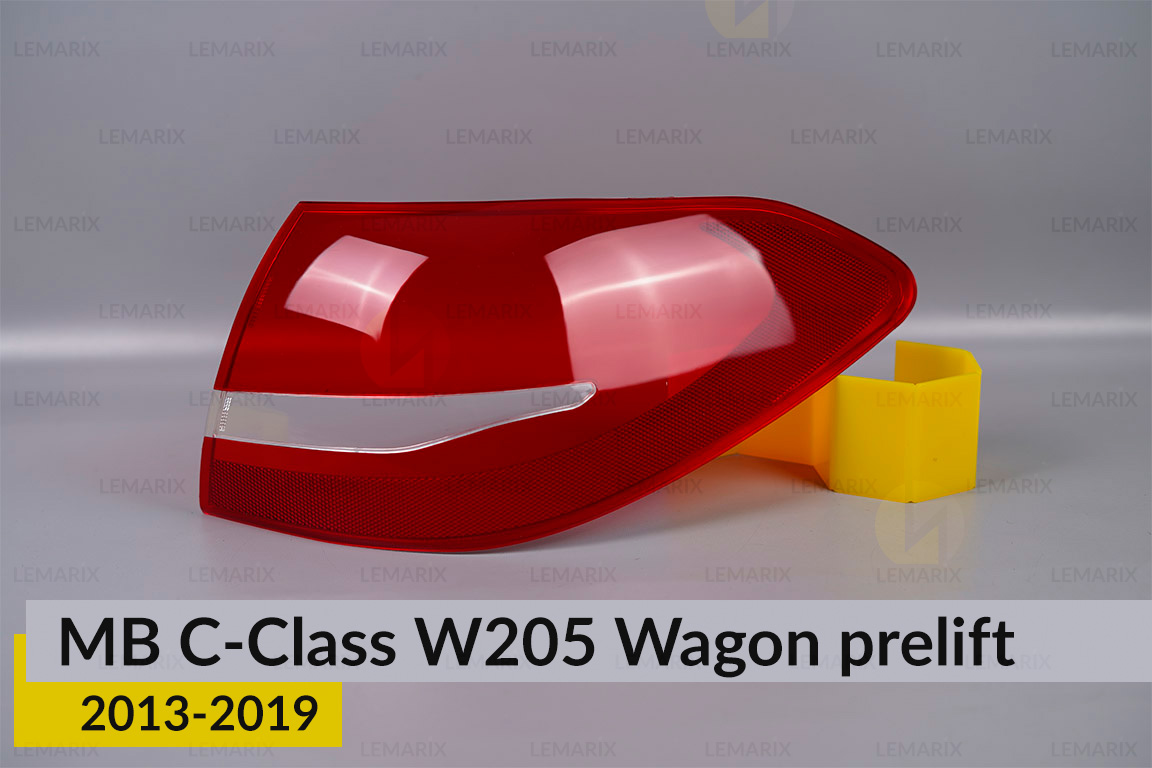 Скло заднього ліхтаря зовнішнє в крилі Mercedes-Benz C-Class W205 Wagon (2013-2018) дорест праве