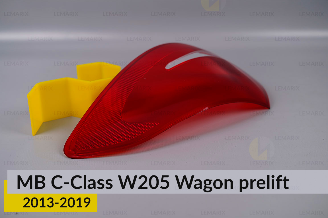 Скло заднього ліхтаря зовнішнє в крилі Mercedes-Benz C-Class W205 Wagon (2013-2018) дорест праве