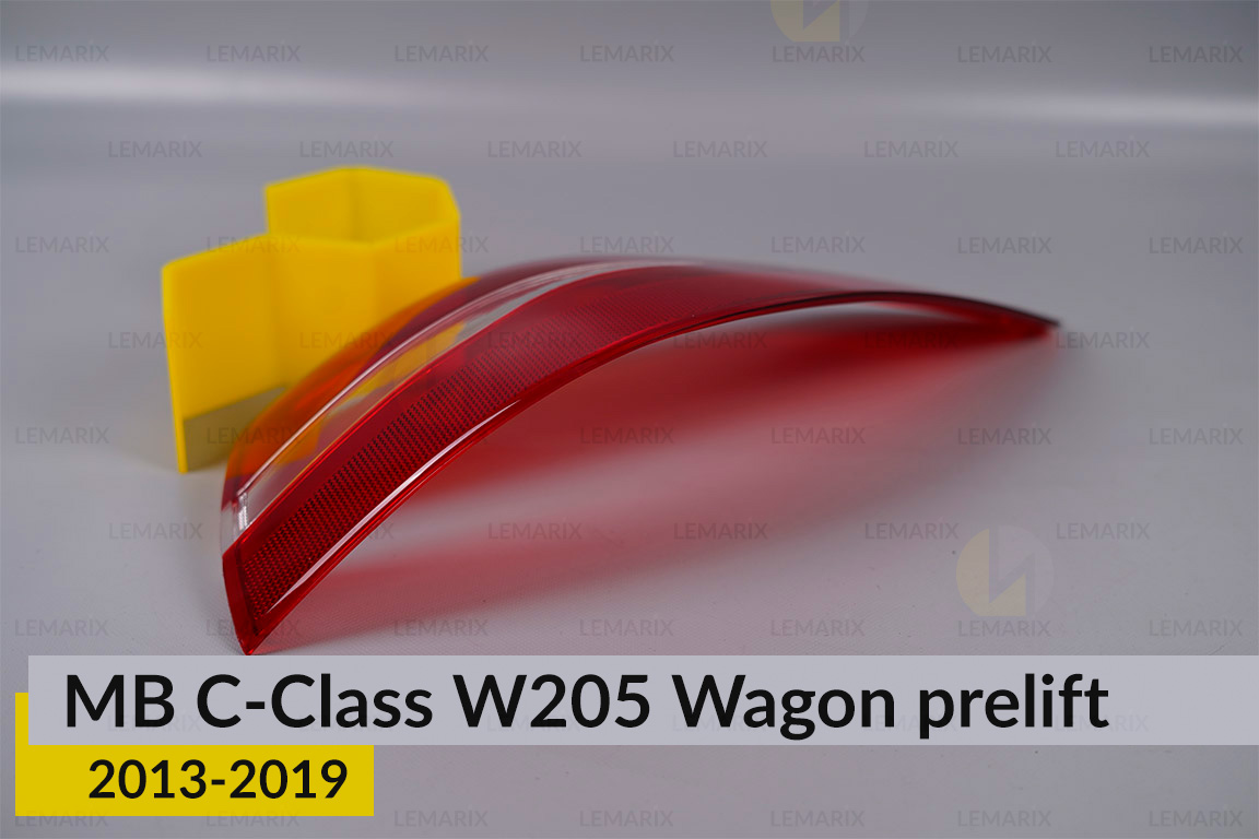 Скло заднього ліхтаря зовнішнє в крилі Mercedes-Benz C-Class W205 Wagon (2013-2018) дорест праве