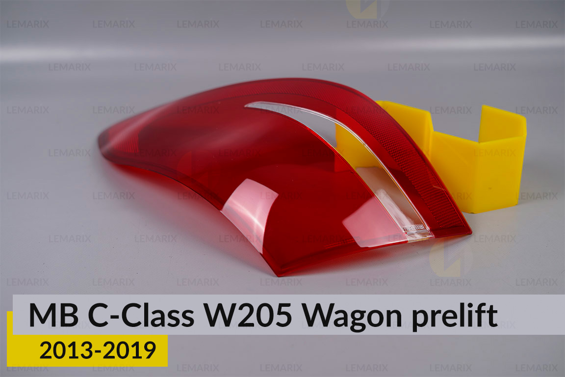 Скло заднього ліхтаря зовнішнє в крилі Mercedes-Benz C-Class W205 Wagon (2013-2018) дорест праве