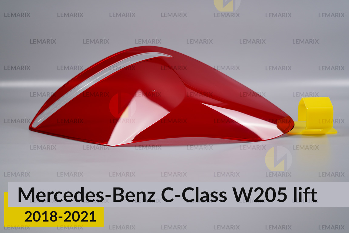 Скло заднього ліхтаря Mercedes-Benz C-Class W205 (2018-2021) рест ліве