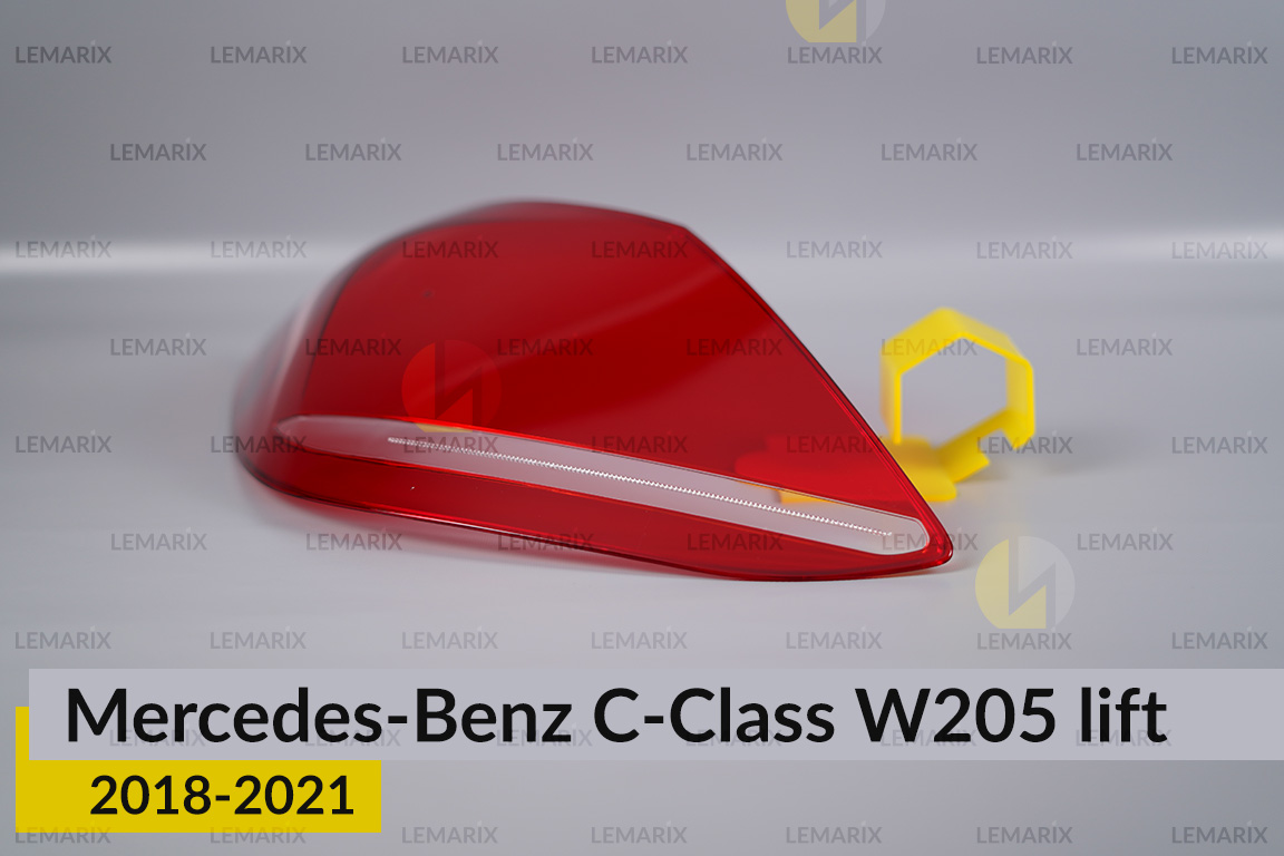 Скло заднього ліхтаря Mercedes-Benz C-Class W205 (2018-2021) рест ліве