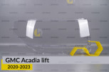 Скло фари GMC Acadia (2020-2023) рест праве