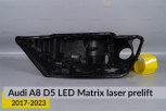 Корпус фари Audi A8 D5 LED Matrix Laser (2017-2023) дорест лівий