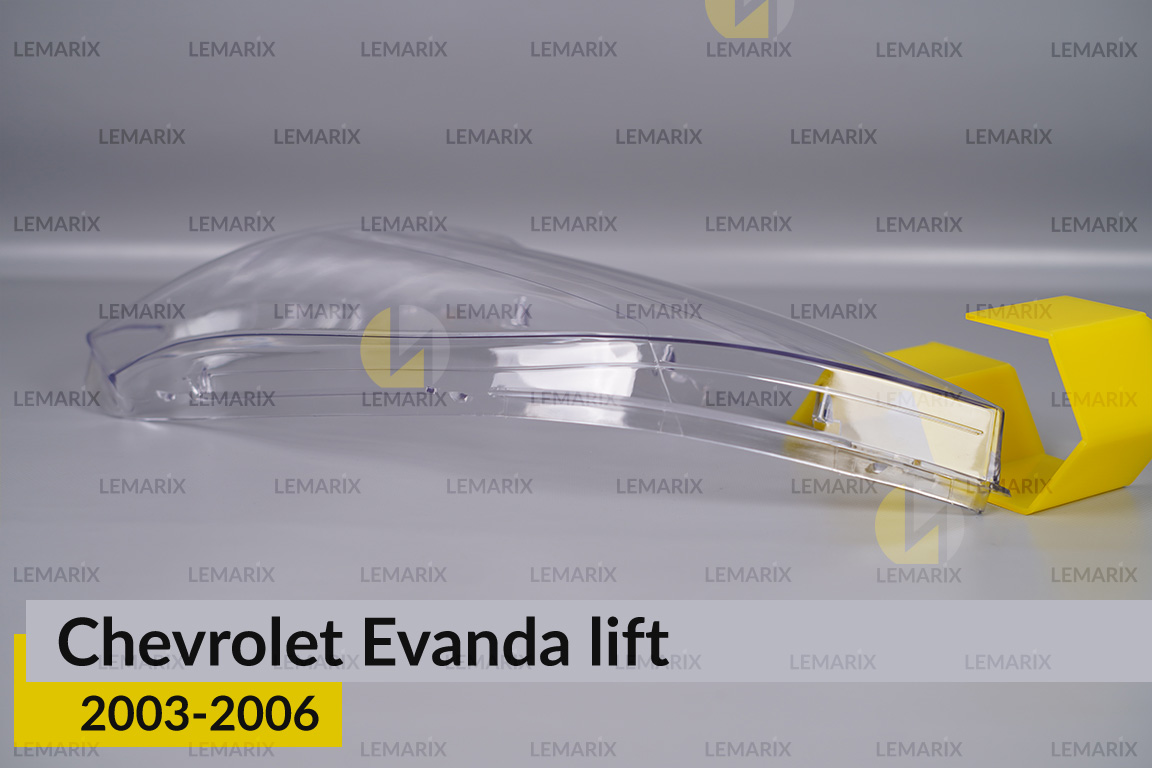 Скло фари Chevrolet Evanda (2003-2006) рест ліве