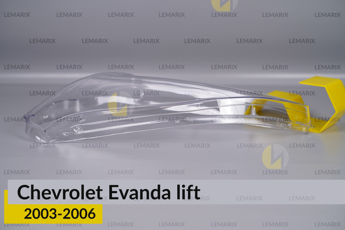 Скло фари Chevrolet Evanda (2003-2006) рест ліве