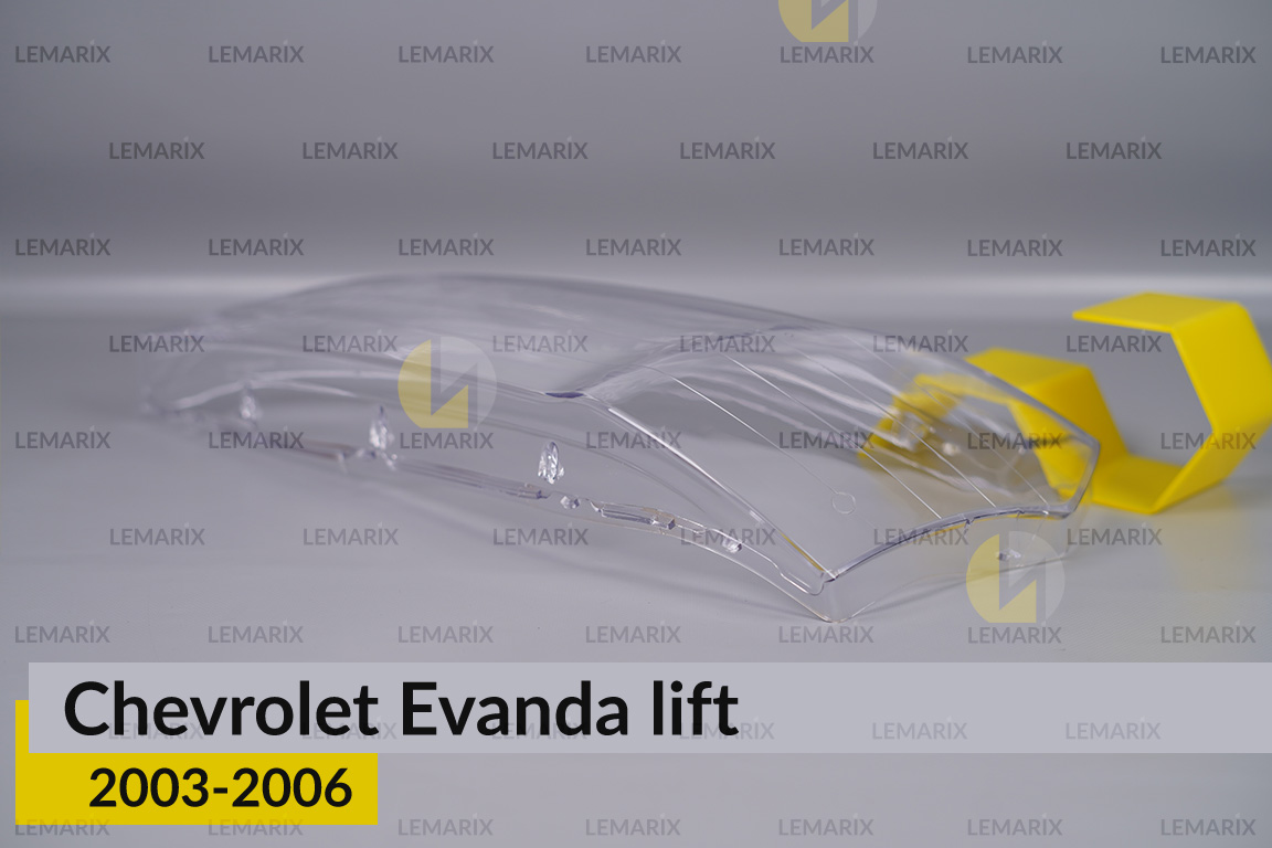Скло фари Chevrolet Evanda (2003-2006) рест ліве
