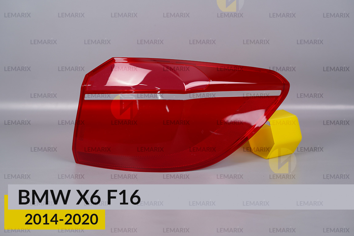 Скло заднього ліхтаря зовнішнє в крилі BMW X6 F16 (2014-2020) праве