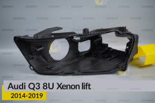 Корпус фары Audi Q3 8U Xenon (2014-2019) рест левый