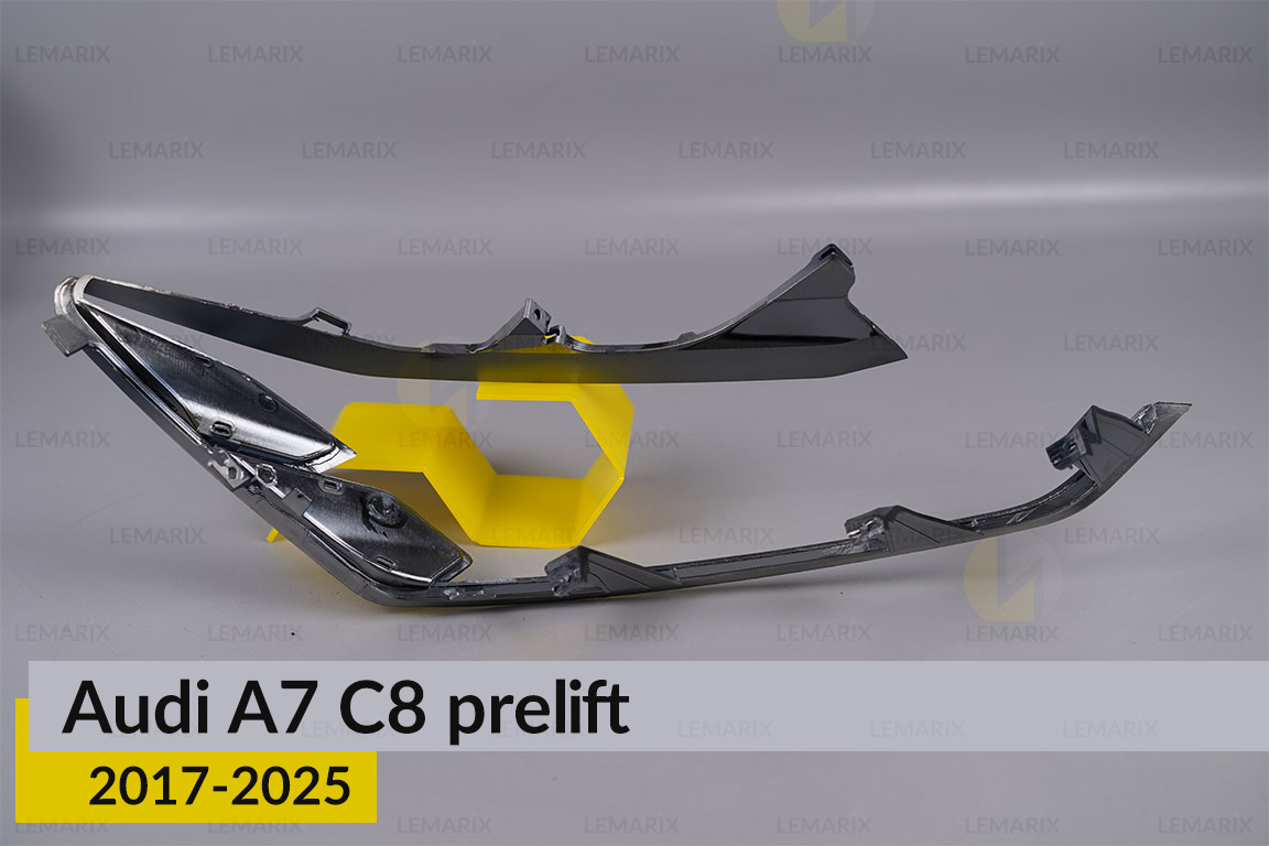 Хромована декоративна маска основна Audi A7 C8 (2017-2025) дорест ліва