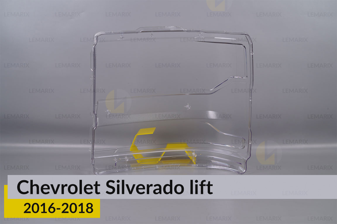 Скло фари Chevrolet Silverado (2016-2018) рест праве