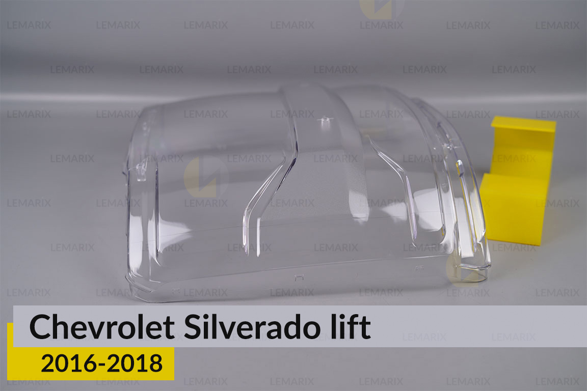 Скло фари Chevrolet Silverado (2016-2018) рест праве
