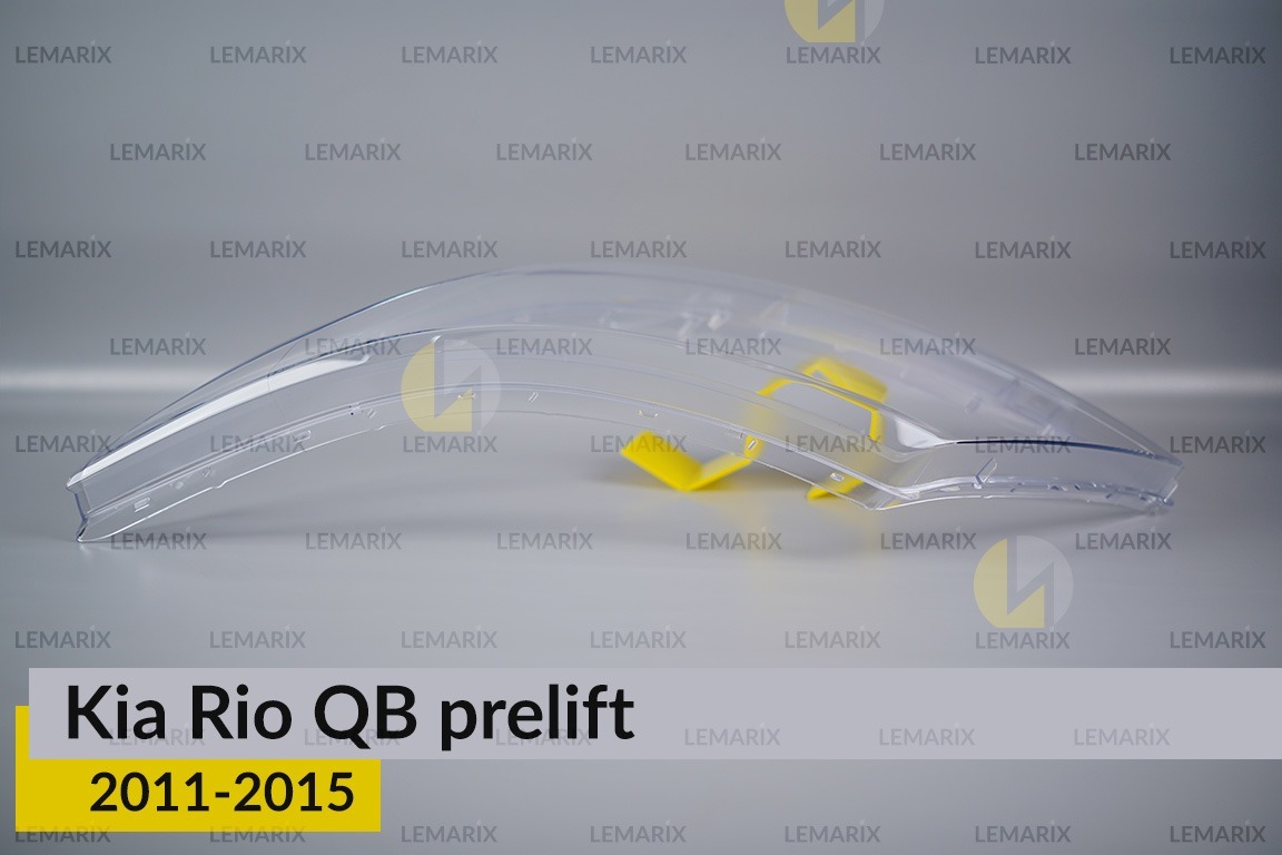 Скло фари KIA Rio QB (2011-2015) дорест ліве