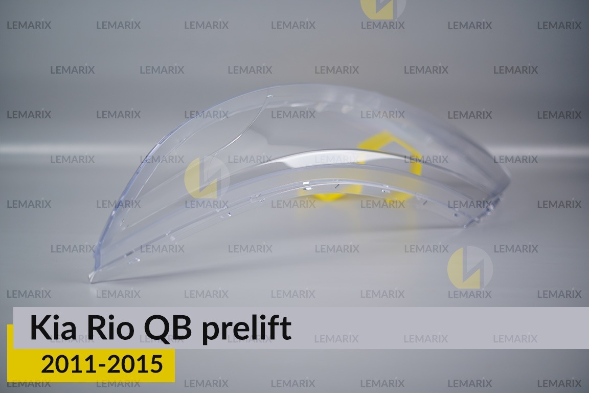 Скло фари KIA Rio QB (2011-2015) дорест ліве