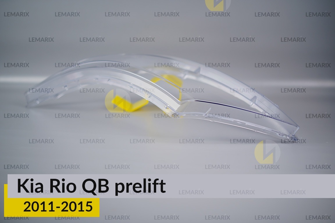 Скло фари KIA Rio QB (2011-2015) дорест ліве