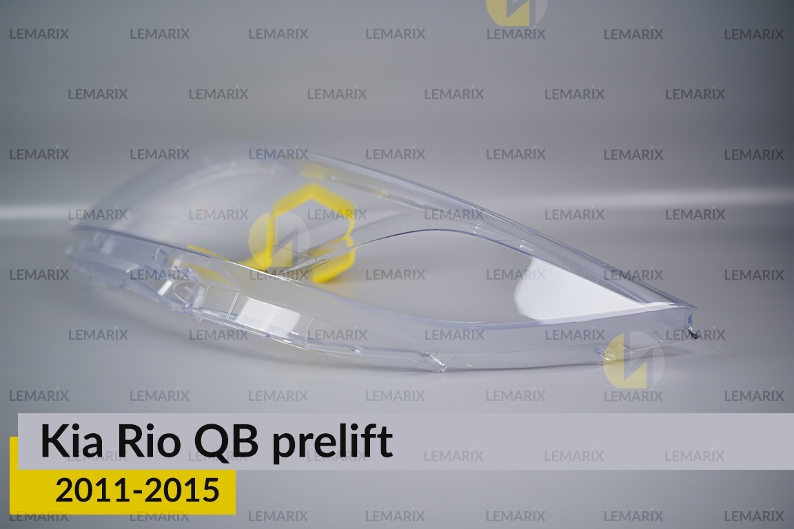 Скло фари KIA Rio QB (2011-2015) дорест ліве