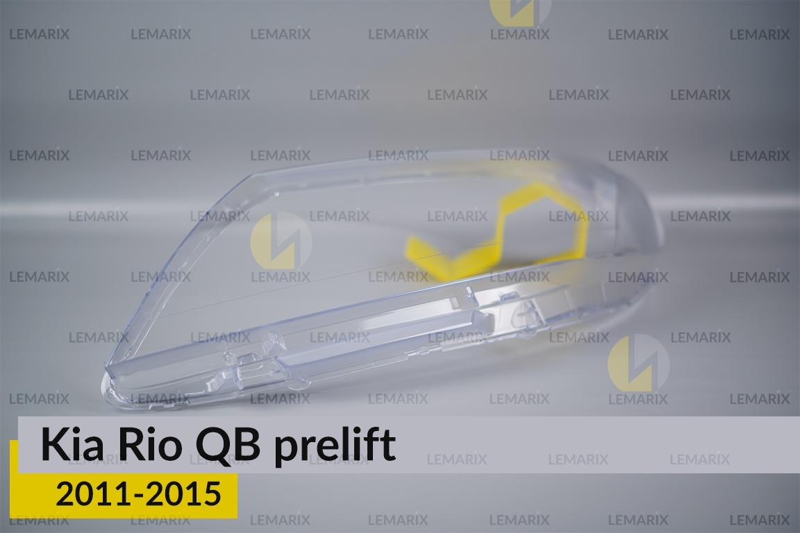 Скло фари KIA Rio QB (2011-2015) дорест ліве
