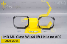 Перехідна рамка для Mercedes-Benz ML-Class W164 Hella no AFS (2008-2011) рест