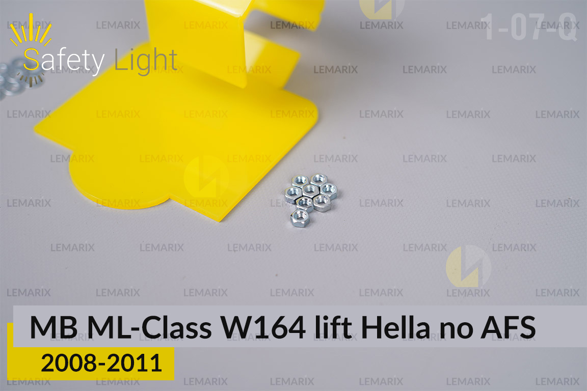 Перехідна рамка для Mercedes-Benz ML-Class W164 Hella no AFS (2008-2011) рест