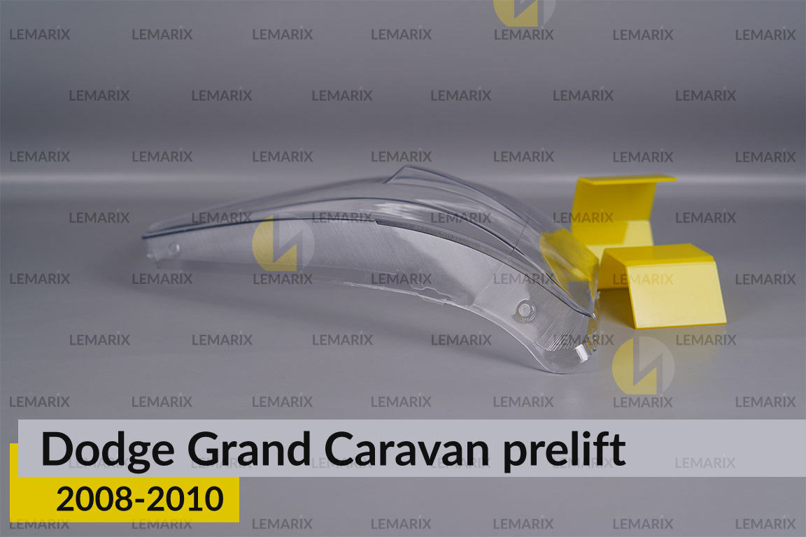 Скло фари Dodge Grand Caravan (2008-2010) дорест праве
