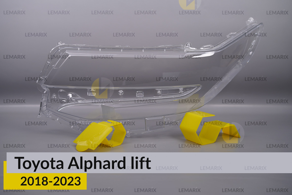 Скло фари Toyota Alphard AH30 (2018-2023) рест ліве