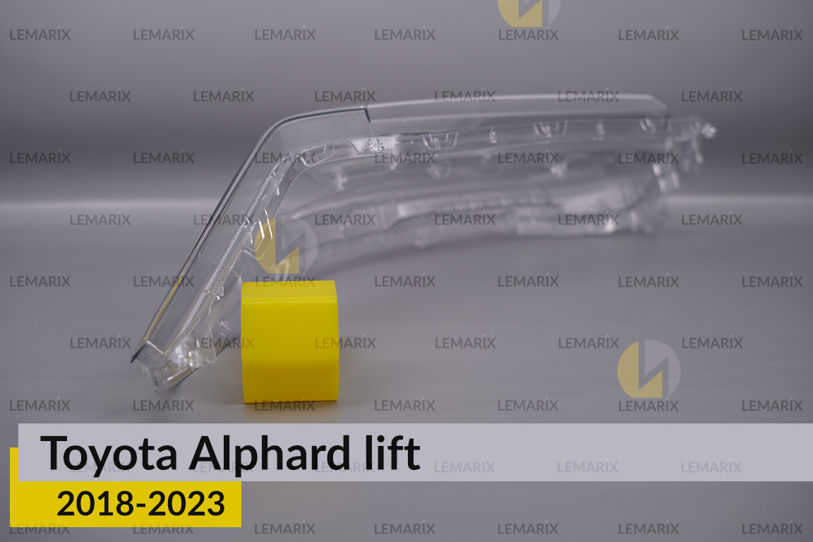 Скло фари Toyota Alphard AH30 (2018-2023) рест ліве