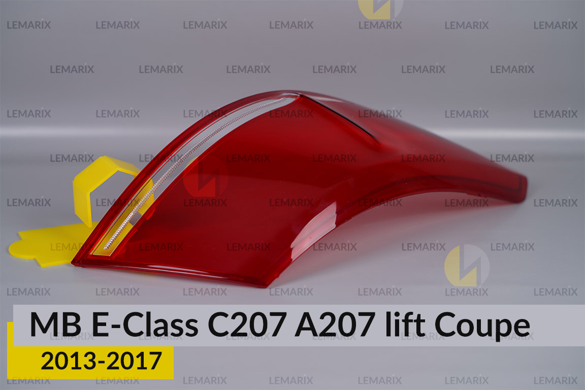 Скло заднього ліхтаря зовнішнє в крилі Mercedes-Benz E-Class C207 A207 Coupe (2013-2017) рест ліве
