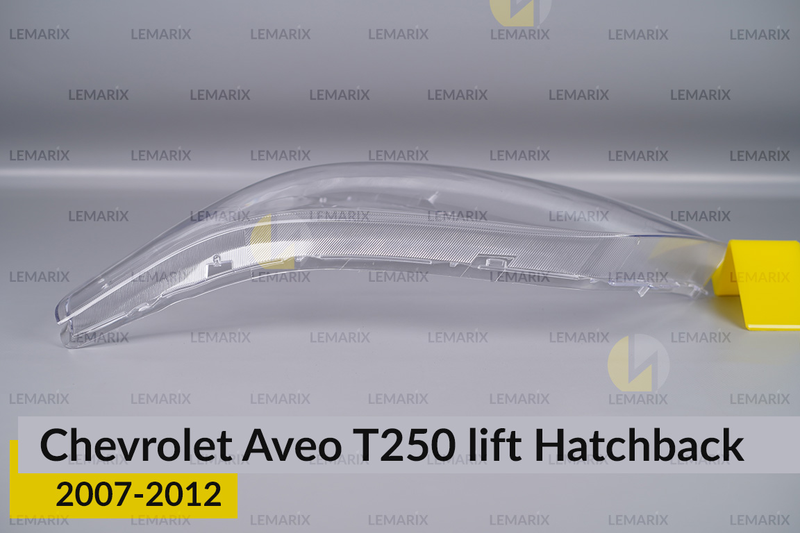 Скло фари Chevrolet Aveo T250 Hatchback (2007-2012) рест ліве