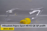 Скло фари Mitsubishi Pajero Sport KR KS QE QF (2015-2021) дорест ліве