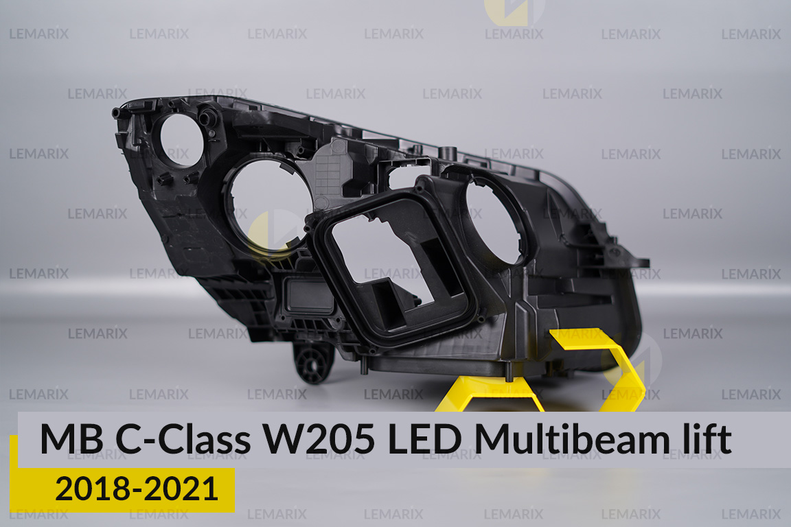 Корпус фари Mercedes-Benz C-Class W205 LED Multibeam (2018-2021) рест лівий