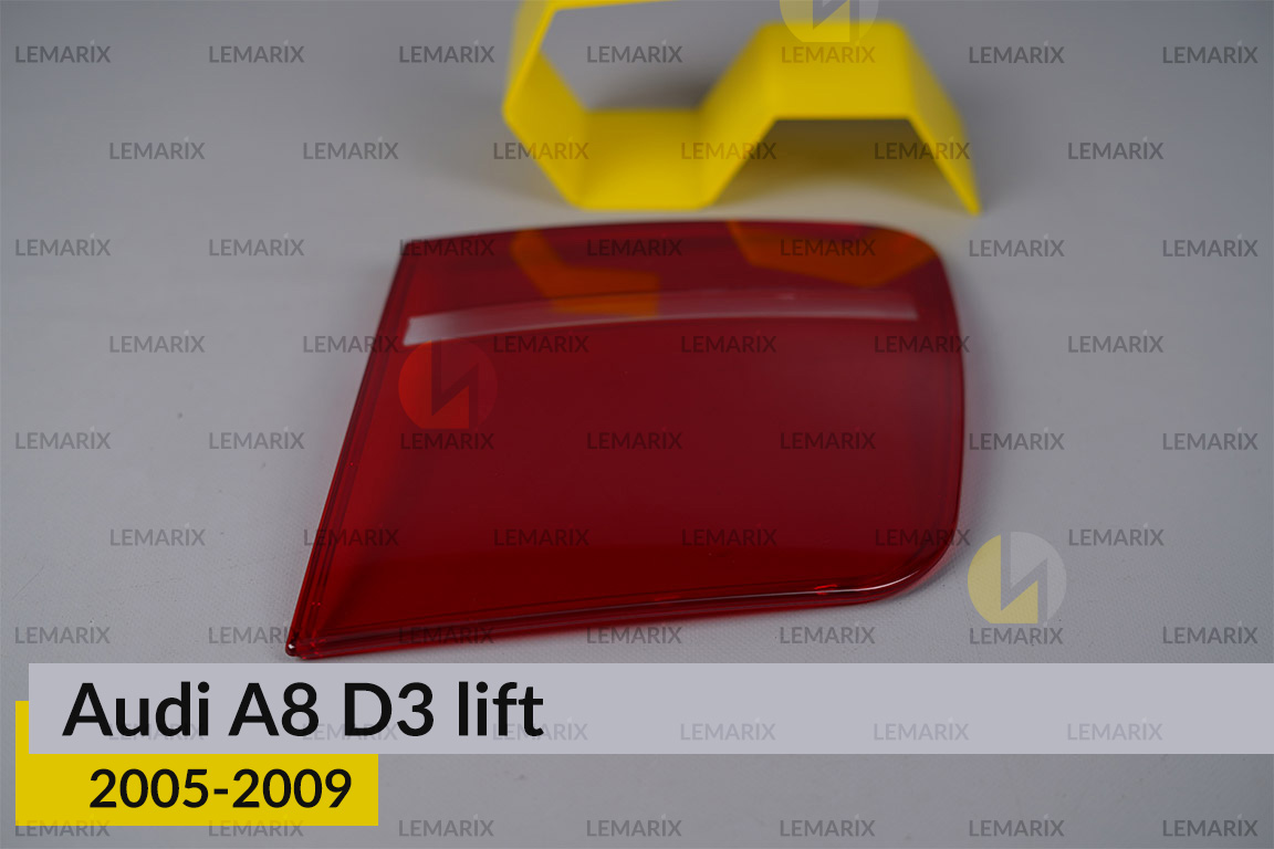 Скло заднього ліхтаря внутрішнє в кришці багажника Audi A8 D3 (2005-2009) рест праве