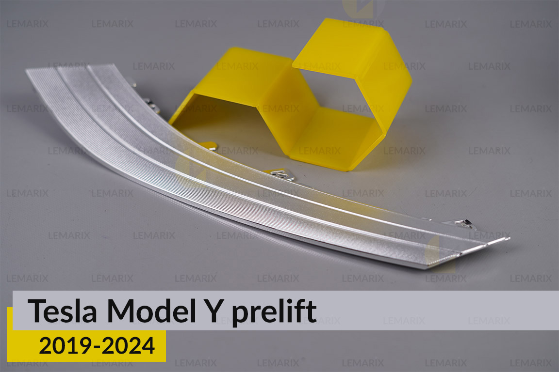 Хромована декоративна маска нижня Tesla Model Y (2019-2024) дорест ліва