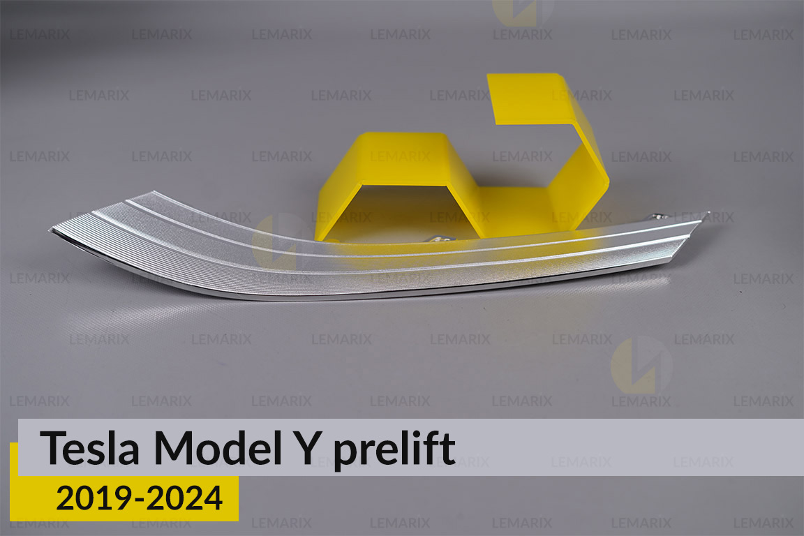 Хромована декоративна маска нижня Tesla Model Y (2019-2024) дорест ліва