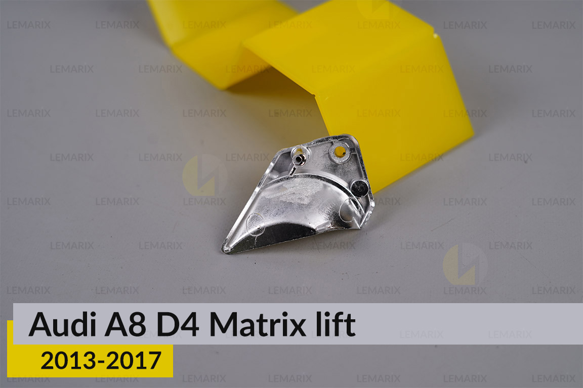 Хромована маска відбивача 2 Audi A8 D4 Matrix (2013-2017) рест ліва