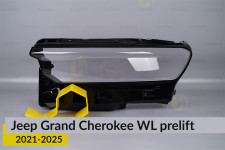 Скло фари Jeep Grand Cherokee WL (2021-2026) дорест ліве
