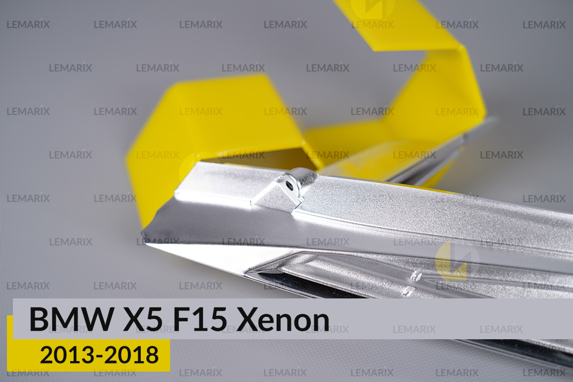 Хромована декоративна маска під світловод BMW X5 F15 Xenon (2013-2018) ліва