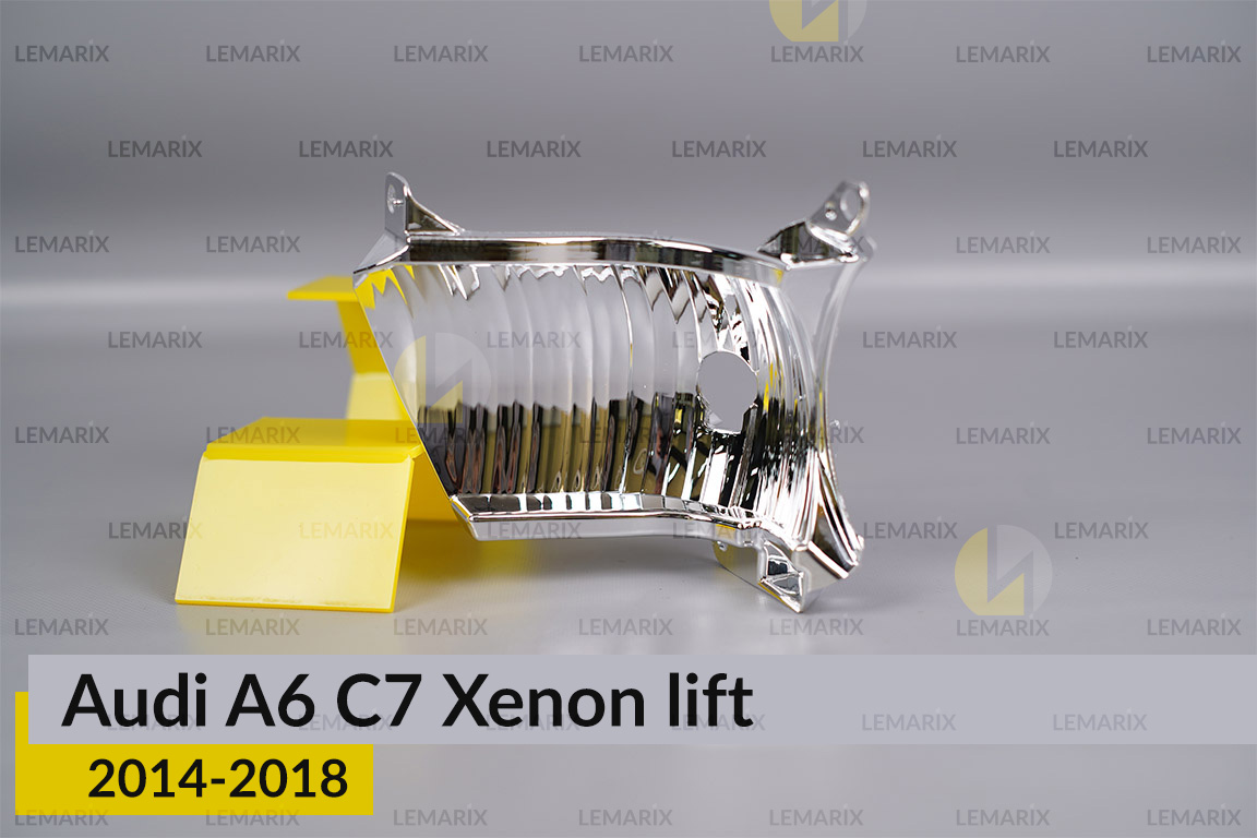 Хромований відбивач поворотника Audi A6 C7 Xenon (2014-2018) рест лівий