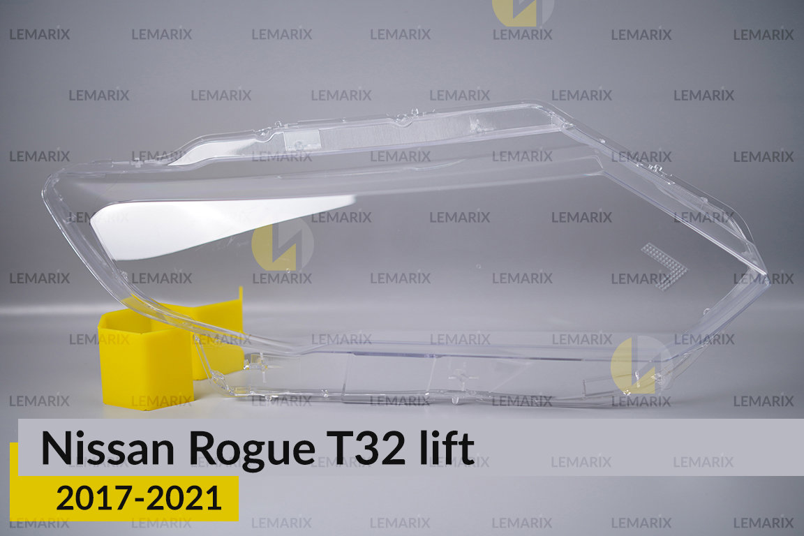 Скло фари Nissan Rogue T32 (2017-2021) рест праве