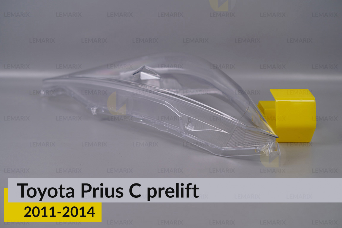 Скло фари Toyota Prius C (2011-2014) дорест праве