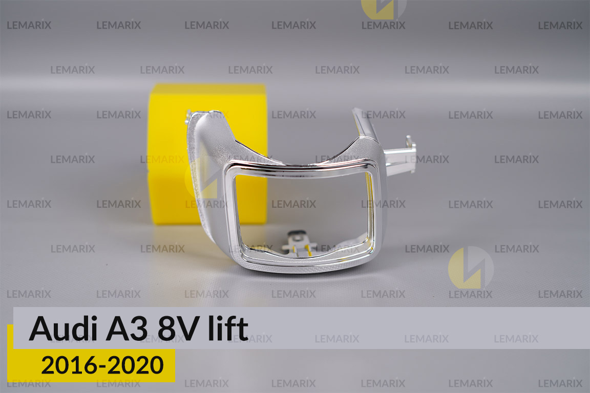 Хромована маска лінзи Audi A3 8V (2016-2020) рест права