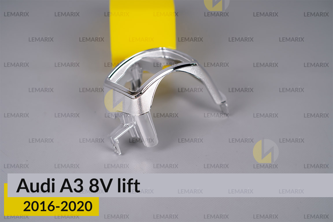 Хромована маска лінзи Audi A3 8V (2016-2020) рест права