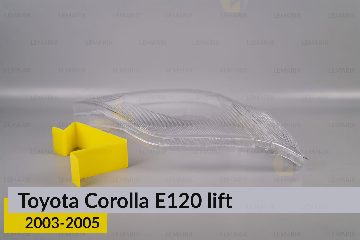 Скло фари Toyota Corolla E120 (2003-2005) 1 рест праве