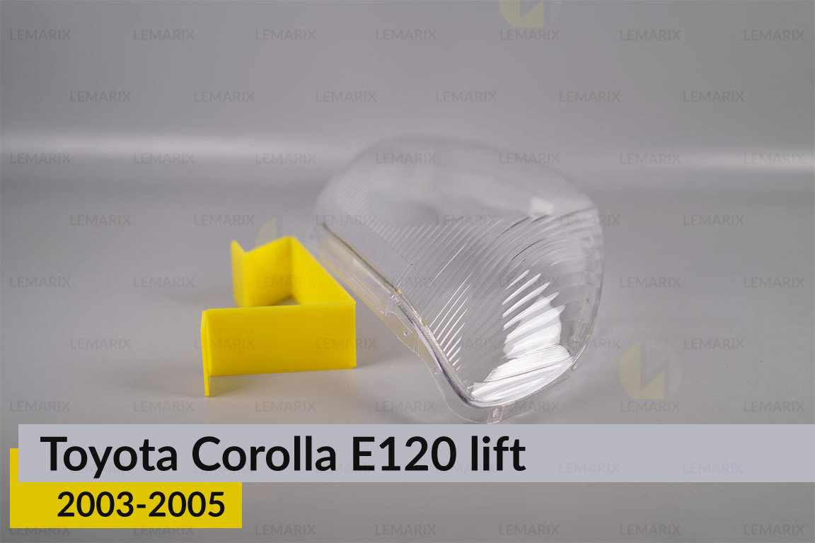 Скло фари Toyota Corolla E120 (2003-2005) 1 рест праве