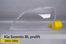 Стекло фары KIA Sorento BL (2002-2006) дорест левое