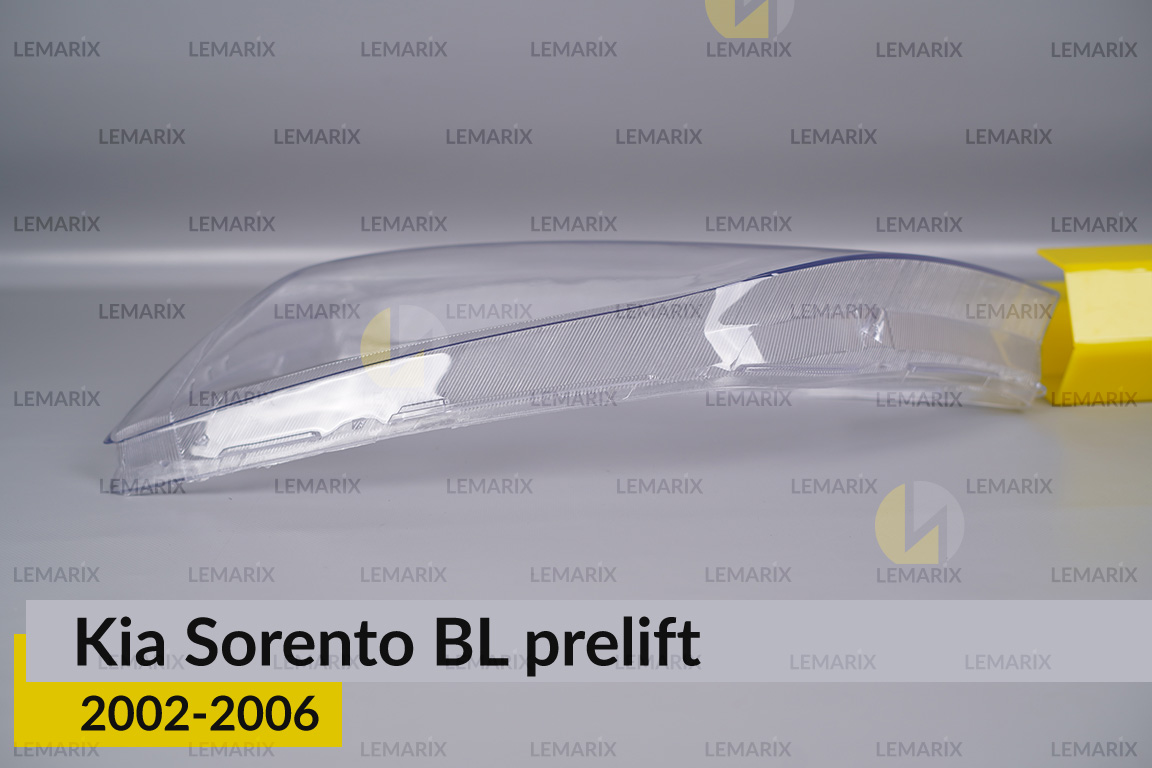 Скло фари KIA Sorento BL (2002-2006) дорест ліве