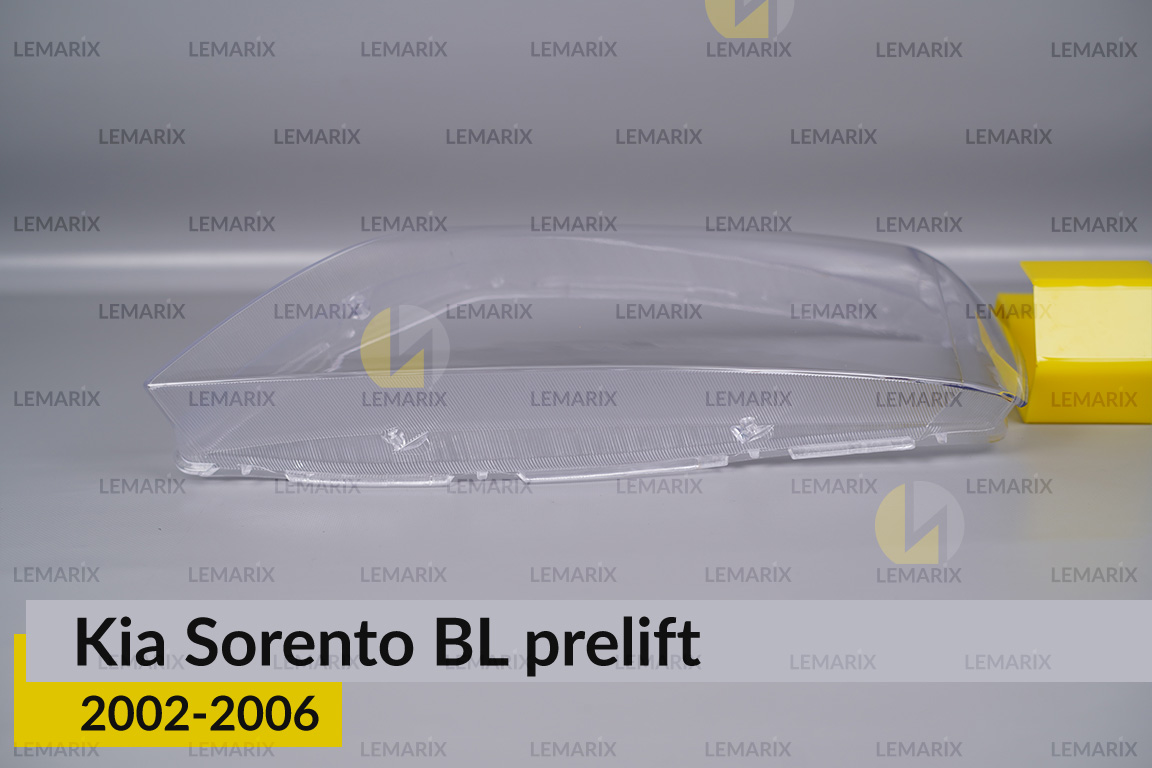 Скло фари KIA Sorento BL (2002-2006) дорест ліве