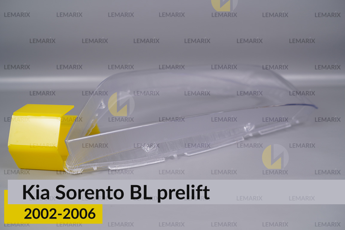 Скло фари KIA Sorento BL (2002-2006) дорест ліве