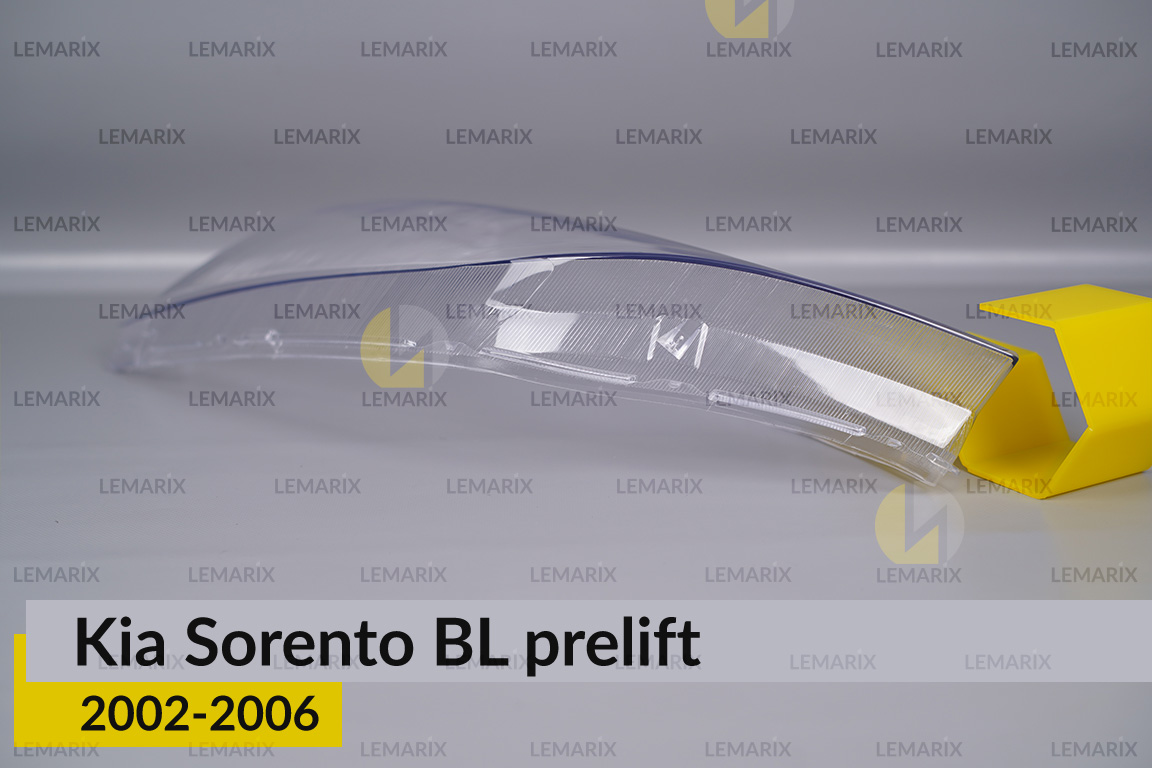 Скло фари KIA Sorento BL (2002-2006) дорест ліве